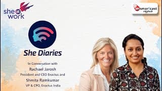 In conversation with Rachael Jarosh, President & CEO, Enactus & Shmita Ramkumar, VP, Enactus India