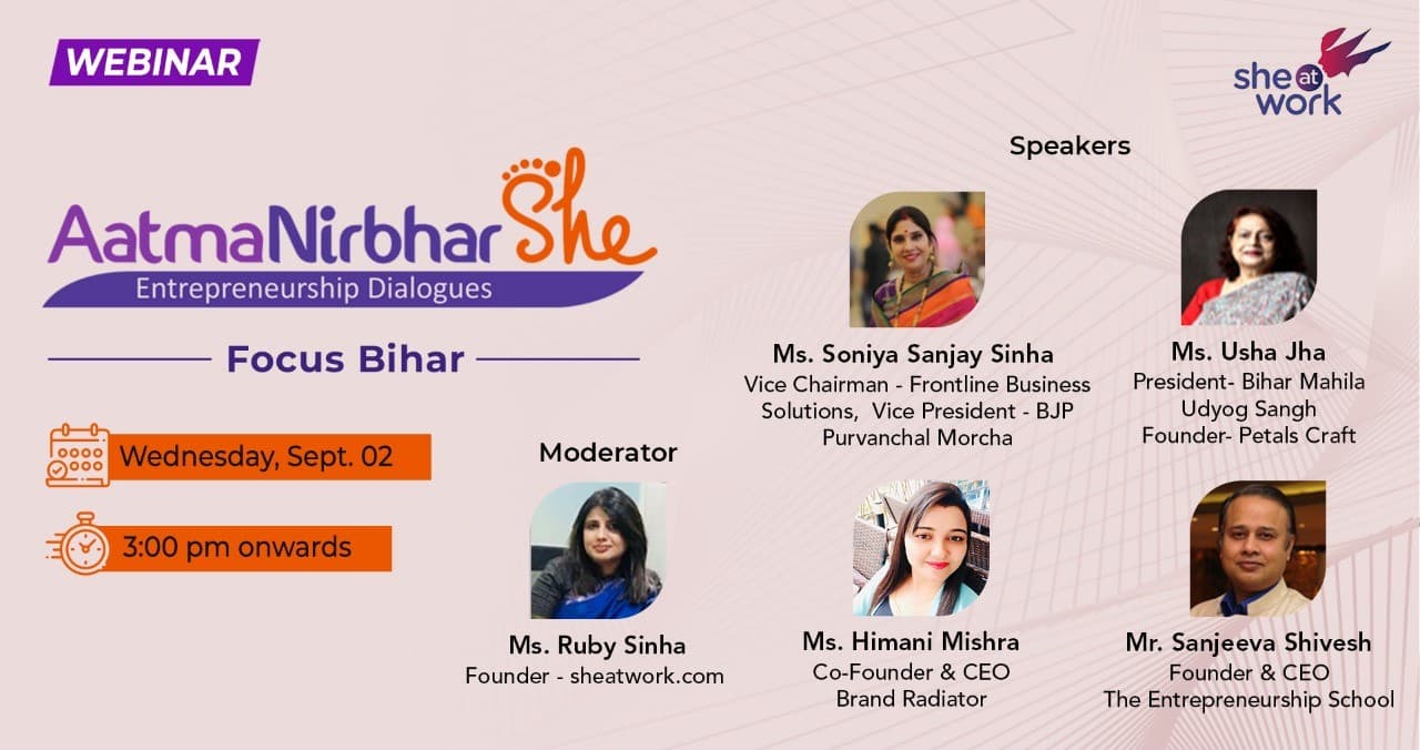 AatmaNirbhar-She Entrepreneurship Dialogues- Focus Bihar